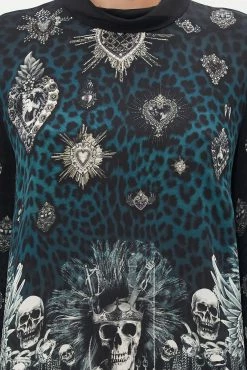 LONG SLEEVE SWING DRESS ANIMAL ANARCHY -clothing shop CAMILLA 00018349 LONG SLEEVE SWING DRESS ANIMAL ANARCHY 5