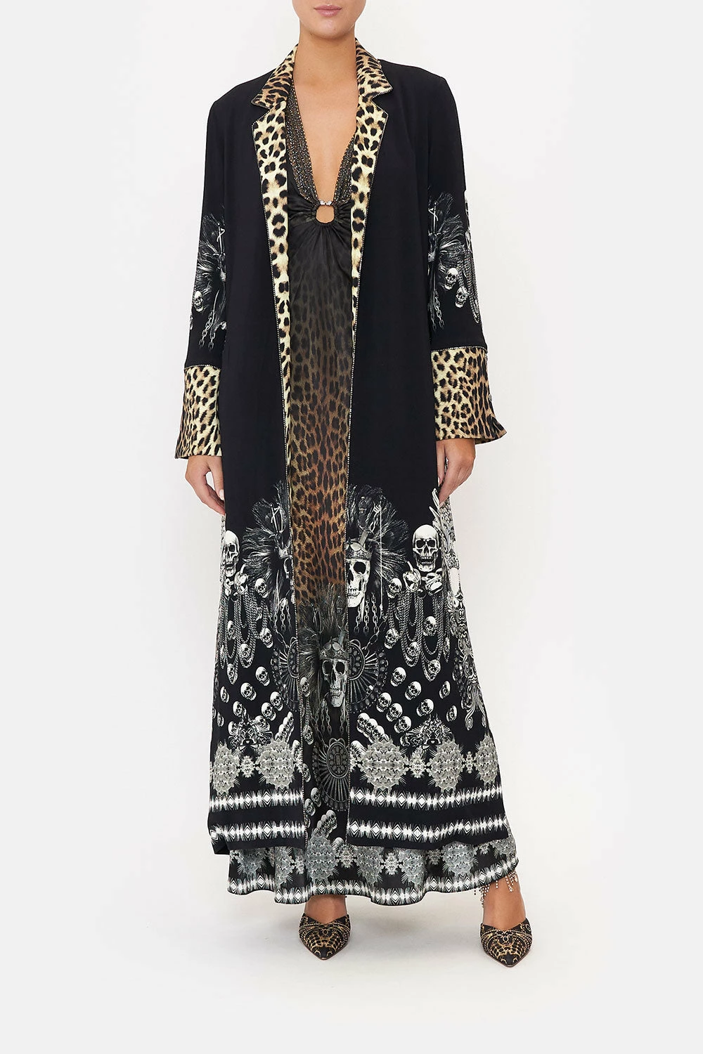 CUFFED SIDE SPLIT COAT ORDER OF DISORDER 1 CUFFED SIDE SPLIT COAT ORDER OF DISORDER