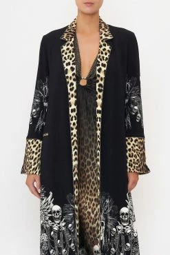 CUFFED SIDE SPLIT COAT ORDER OF DISORDER 12 CUFFED SIDE SPLIT COAT ORDER OF DISORDER -clothing shop CAMILLA 00018387 CUFFED SIDE SPLIT COAT ORDER OF DISORDE 4