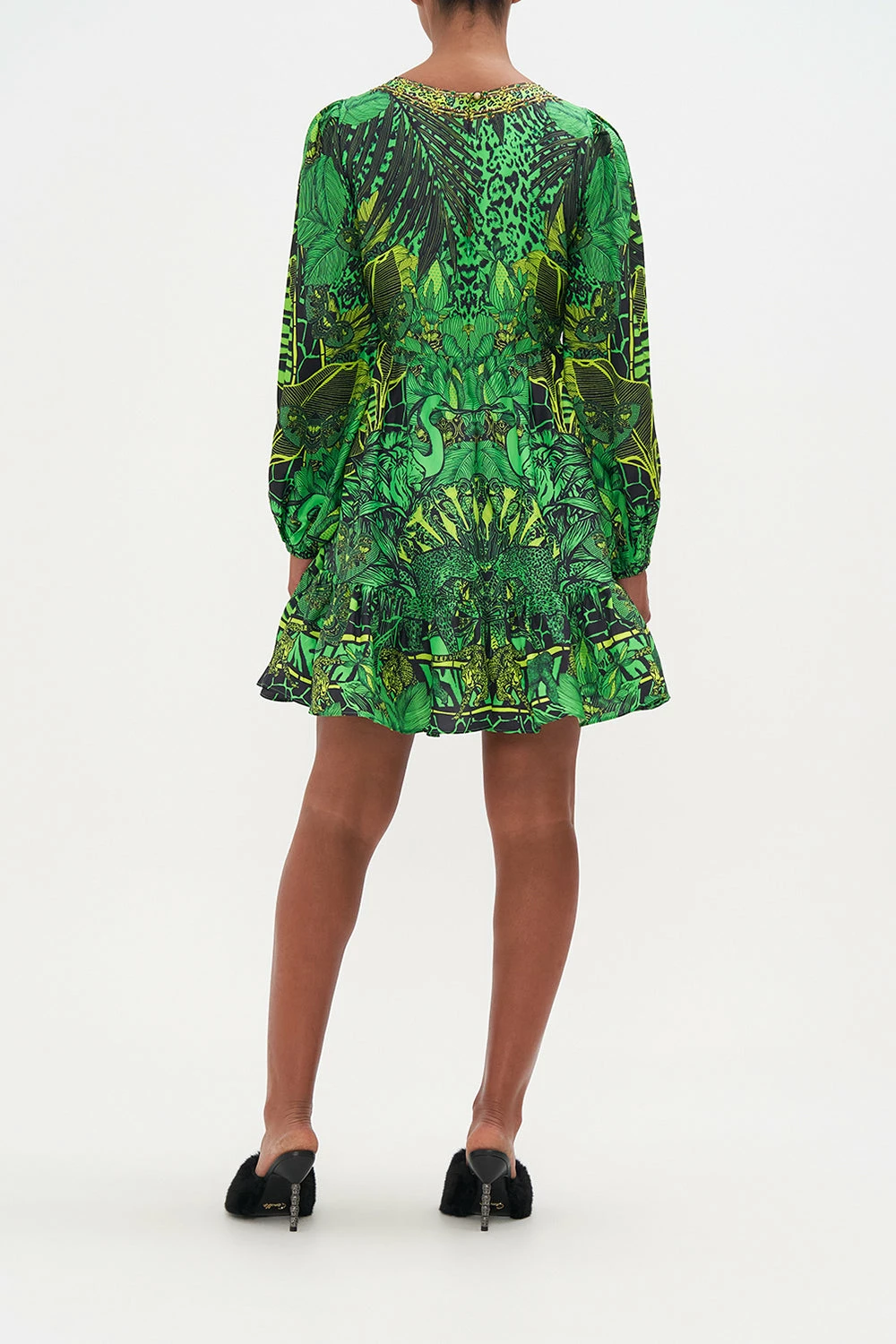 SHORT TIE FRONT BLOUSON DRESS GORILLA GROOVE 2 SHORT TIE FRONT BLOUSON DRESS GORILLA GROOVE - Image 2