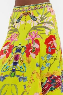 PANELLED FLARED LONG SKIRT PEACOCK PROUD -clothing shop CAMILLA 00018439 PANELLED FLARED LONG SKIRT PEACOCK PROUD 5