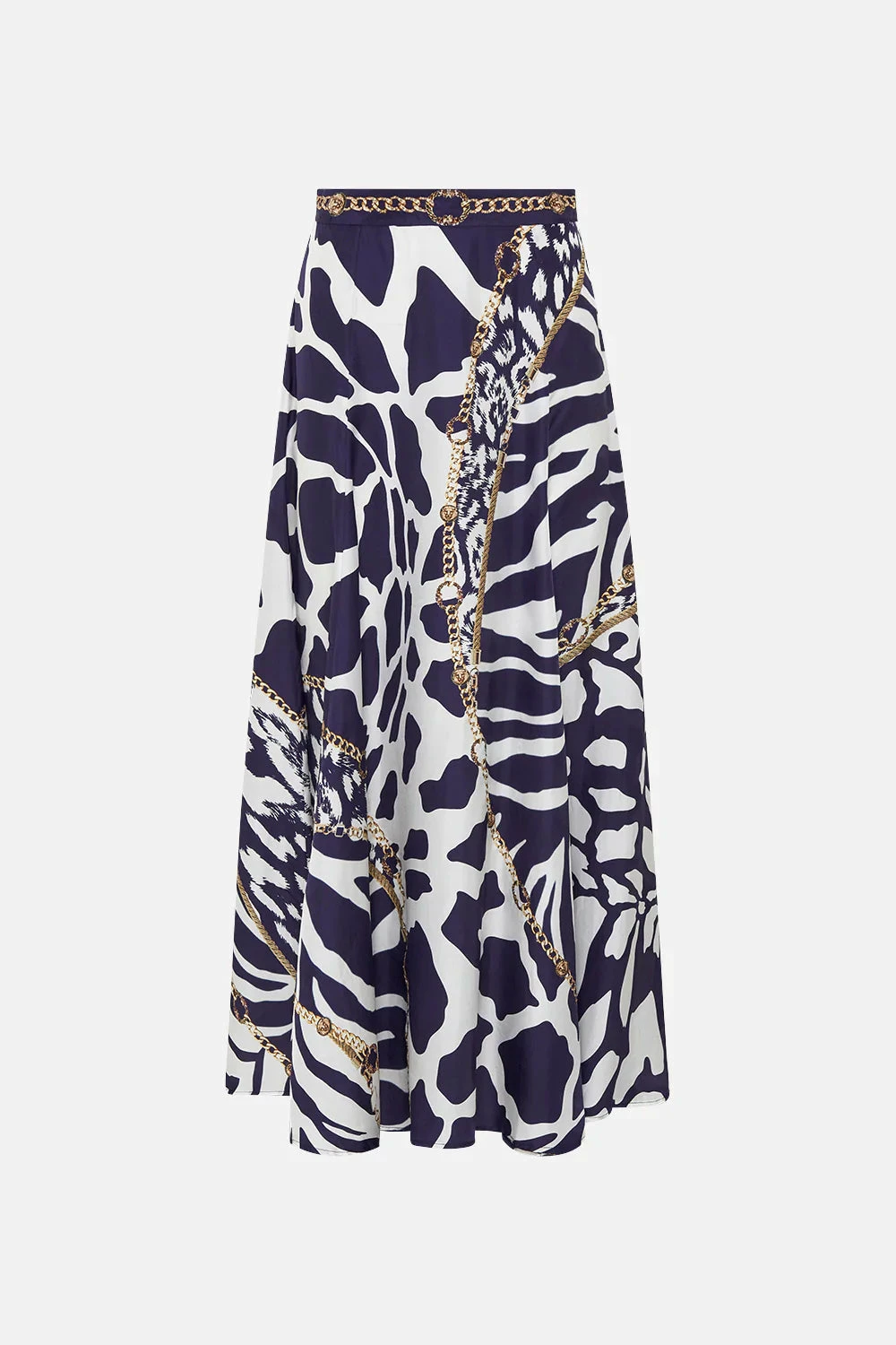 PANELLED FLARED LONG SKIRT WHERES YOUR HEAD AT - Image 3