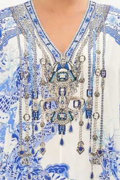 SLIM FIT KAFTAN WITH SPLIT HEART OF A DRAGON -clothing shop CAMILLA 00018572 SLIM FIT KAFTAN WITH SPLIT HEART OF A DRAGON 5