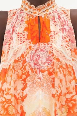 HIGH NECK RUFFLE DRESS DRAGON MOTHER 11 HIGH NECK RUFFLE DRESS DRAGON MOTHER -clothing shop CAMILLA 00018579 HIGH NECK RUFFLE DRESS DRAGON MOTHER 5