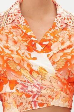 CROPPED WRAP SHIRT DRAGON MOTHER -clothing shop CAMILLA 00018583 CROPPED WRAP SHIRT DRAGON MOTHER 5