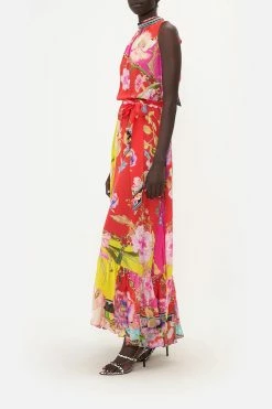 NECKTIE DRESS WITH ELASTICATED WAIST THE BEETLES -clothing shop CAMILLA 00018634 NECKTIE DRESS WITH ELASTICATED WAIST THE BEETLES 2