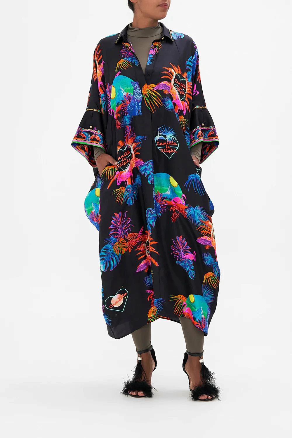 BATWING KAFTAN NAUGHTY NEON 7 BATWING KAFTAN NAUGHTY NEON - Image 7