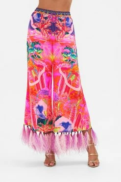 CROPPED LOUNGE PANT FLIGHT OF THE FLAMINGO -clothing shop CAMILLA 00018741 CROPPED LOUNGE PANT FLIGHT OF THE FLAMINGO 4