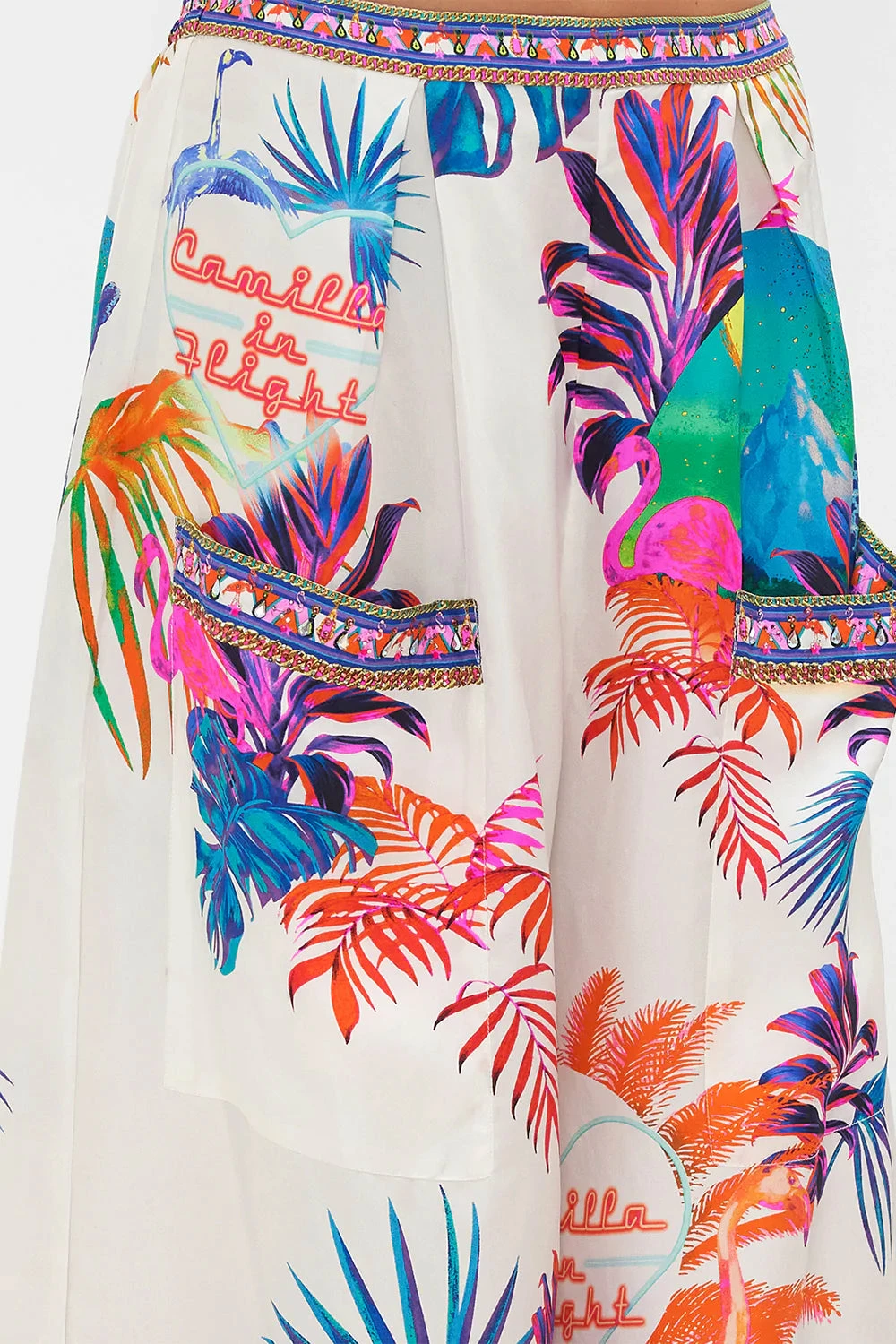 WIDE LEG TROUSER WITH FRONT POCKETS FLAMENCO FLAMINGO - Image 6