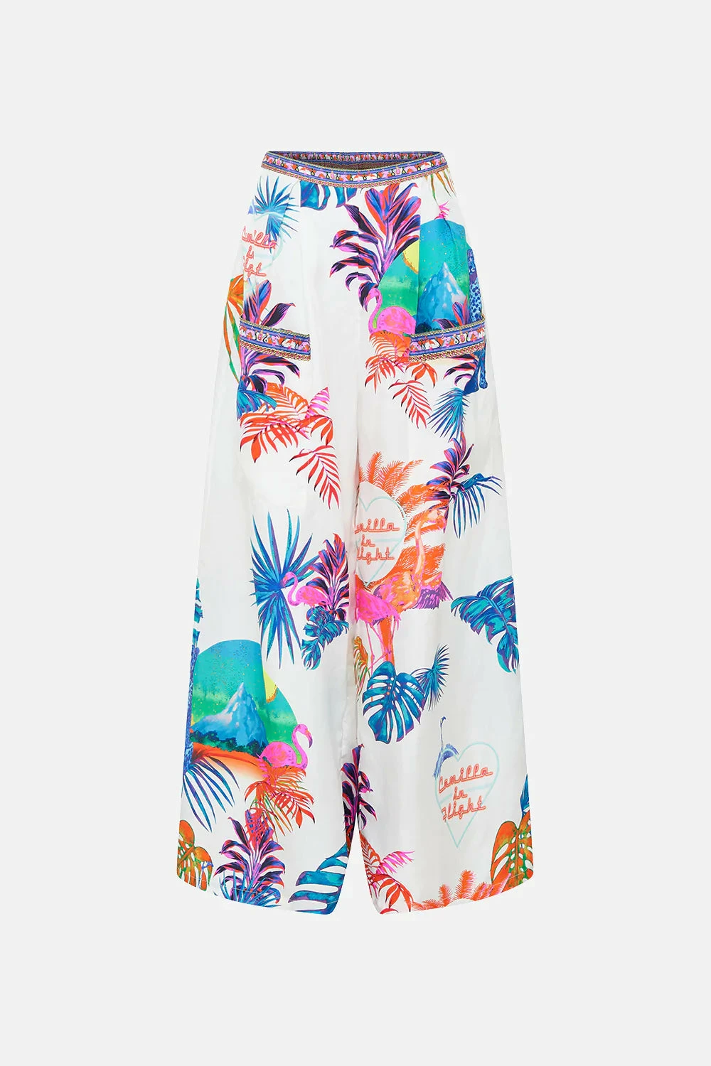 WIDE LEG TROUSER WITH FRONT POCKETS FLAMENCO FLAMINGO - Image 3