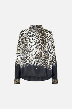 CURVED HEM SHIRT COOL FOR CATS -clothing shop CAMILLA 00018833 CURVED HEM SHIRT COOL FOR CATS GHOST