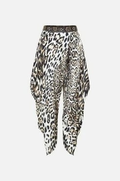 DRAPED SIDE PANT COOL FOR CATS -clothing shop CAMILLA 00018835 DRAPED SIDE PANT COOL FOR CATS GHOST