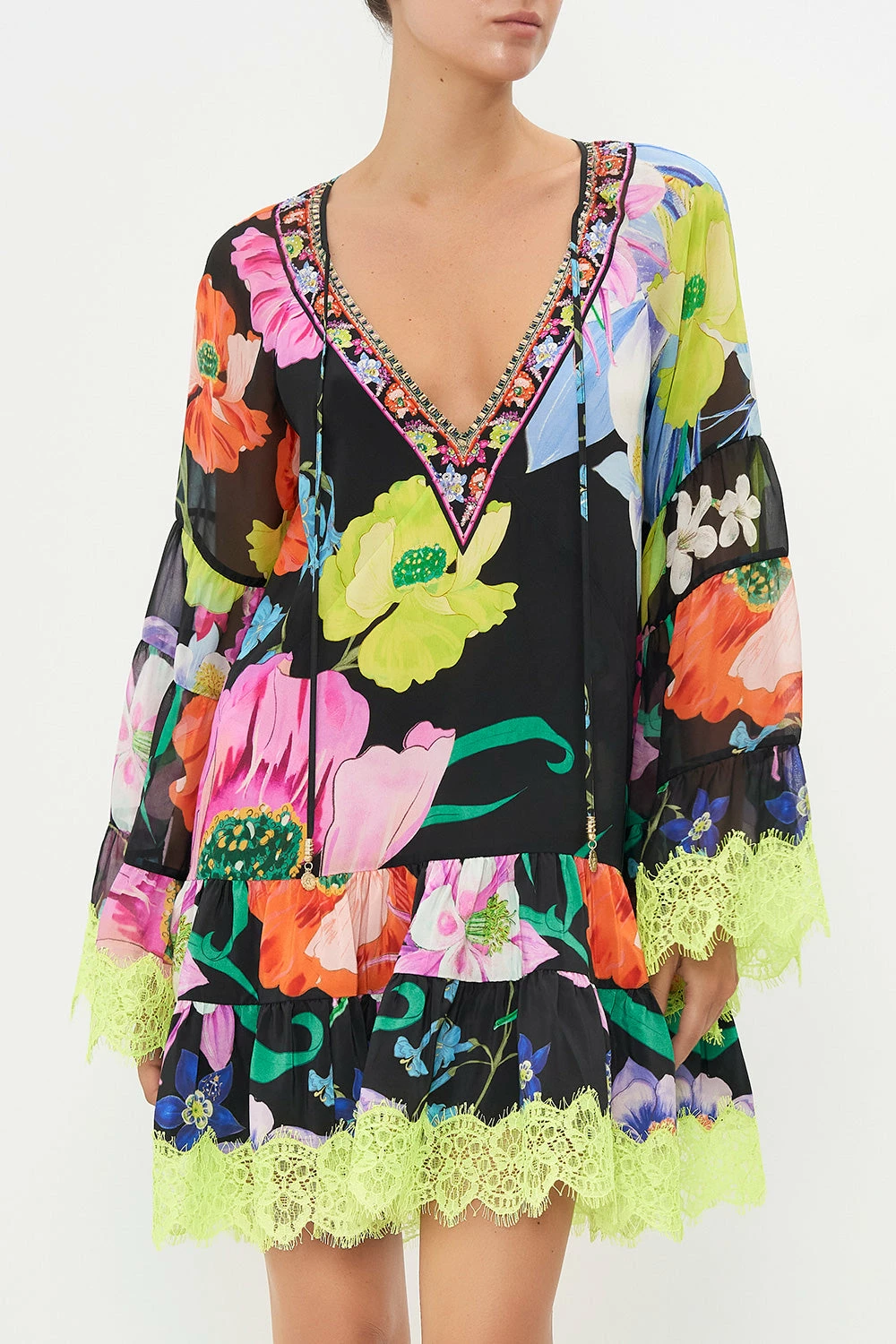 A-LINE GATHERED PANEL DRESS AWAY WITH THE FAIRIES - Image 5