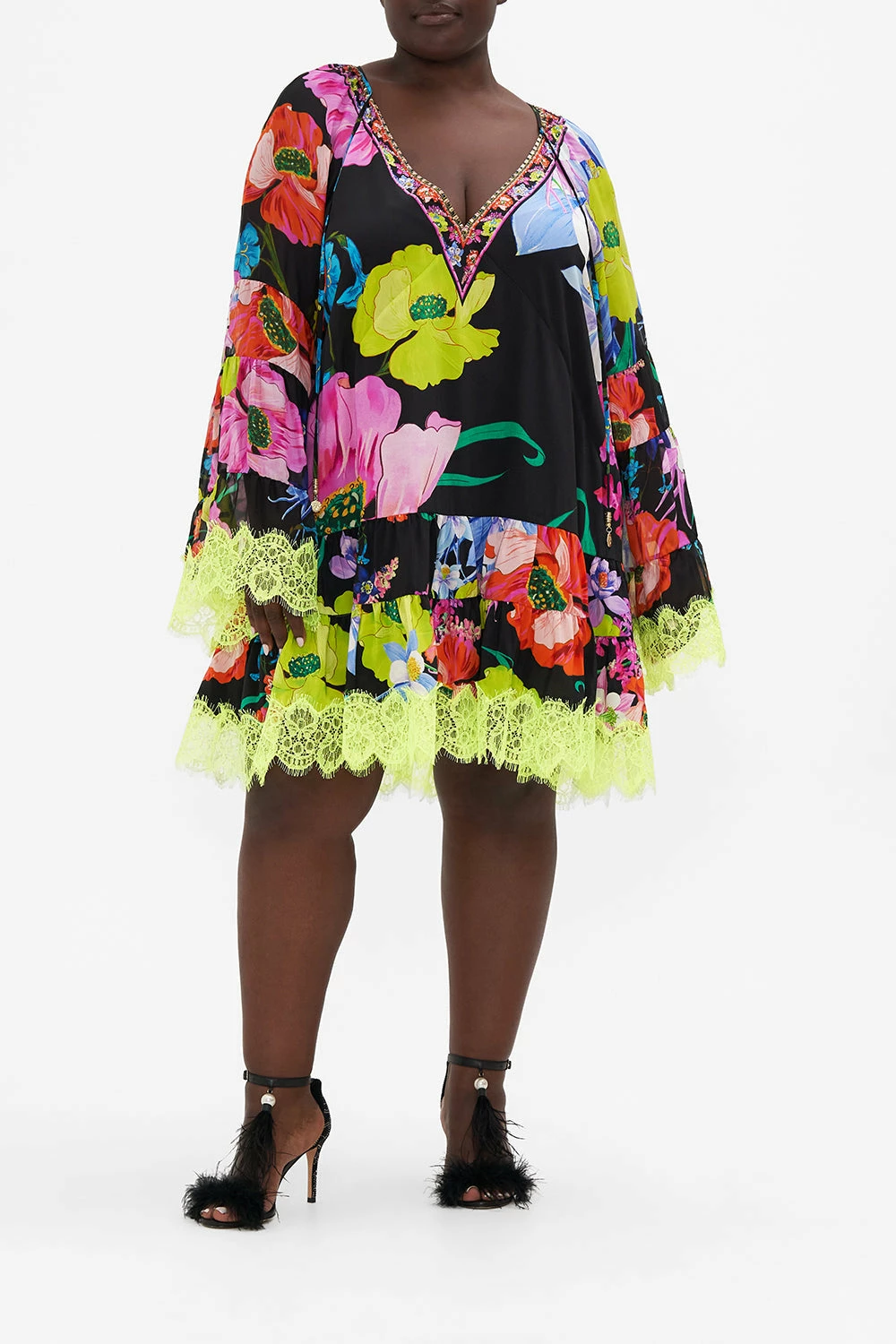 A-LINE GATHERED PANEL DRESS AWAY WITH THE FAIRIES - Image 7