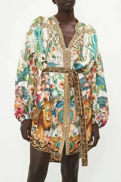 BLOUSON SLEEVE SHIRT DRESS ROYALTY LOYALTY -clothing shop CAMILLA 00018913 BLOUSON SLEEVE SHIRT DRESS ROYALTY LOYALTY 4