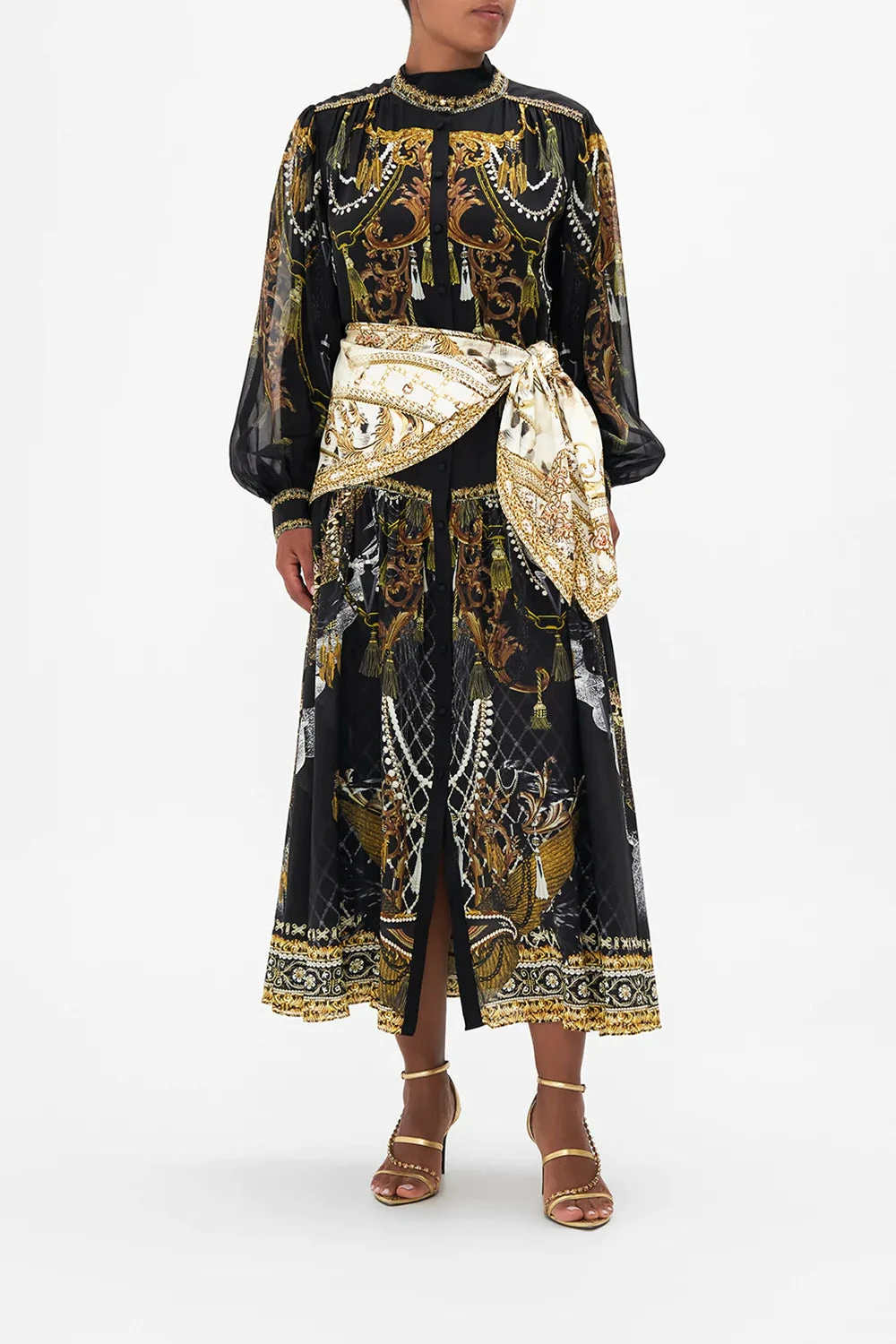 BUTTON THROUGH DRESS WITH YOKE RAVIN RAVEN - Image 6