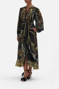 BUTTON THROUGH DRESS WITH YOKE RAVIN RAVEN -clothing shop CAMILLA 00018962 BUTTON THROUGH DRESS WITH YOKE RAVIN RAVEN 2