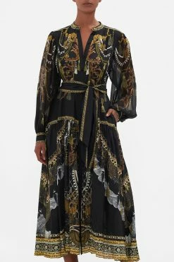 BUTTON THROUGH DRESS WITH YOKE RAVIN RAVEN -clothing shop CAMILLA 00018962 BUTTON THROUGH DRESS WITH YOKE RAVIN RAVEN 4