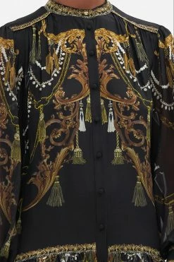 BUTTON THROUGH DRESS WITH YOKE RAVIN RAVEN -clothing shop CAMILLA 00018962 BUTTON THROUGH DRESS WITH YOKE RAVIN RAVEN 5