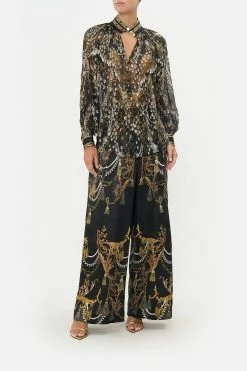 RAGLAN BUTTON UP SHIRT RAVIN RAVEN