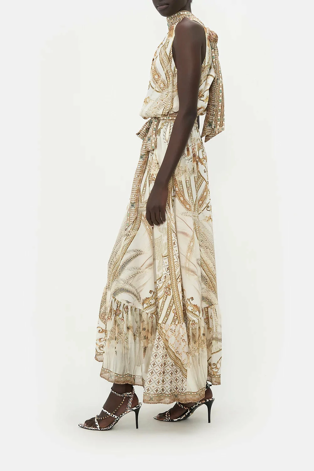 NECKTIE DRESS WITH ELASTICATED WAIST SOAR LIKE AN EAGLE - Image 4