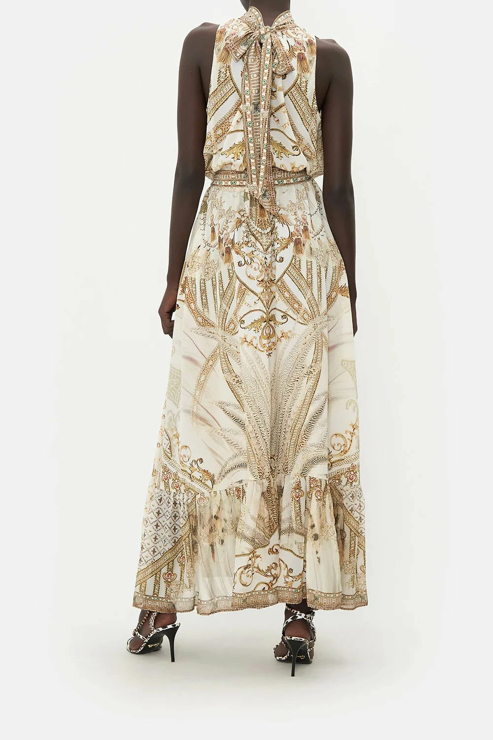 NECKTIE DRESS WITH ELASTICATED WAIST SOAR LIKE AN EAGLE - Image 2