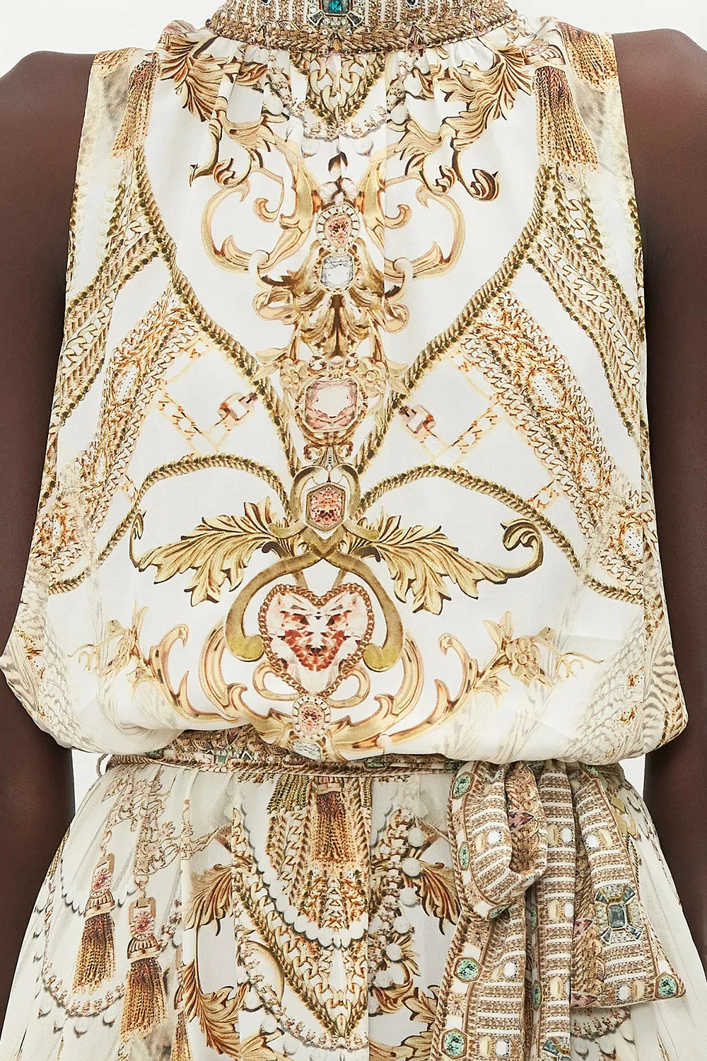 NECKTIE DRESS WITH ELASTICATED WAIST SOAR LIKE AN EAGLE - Image 6