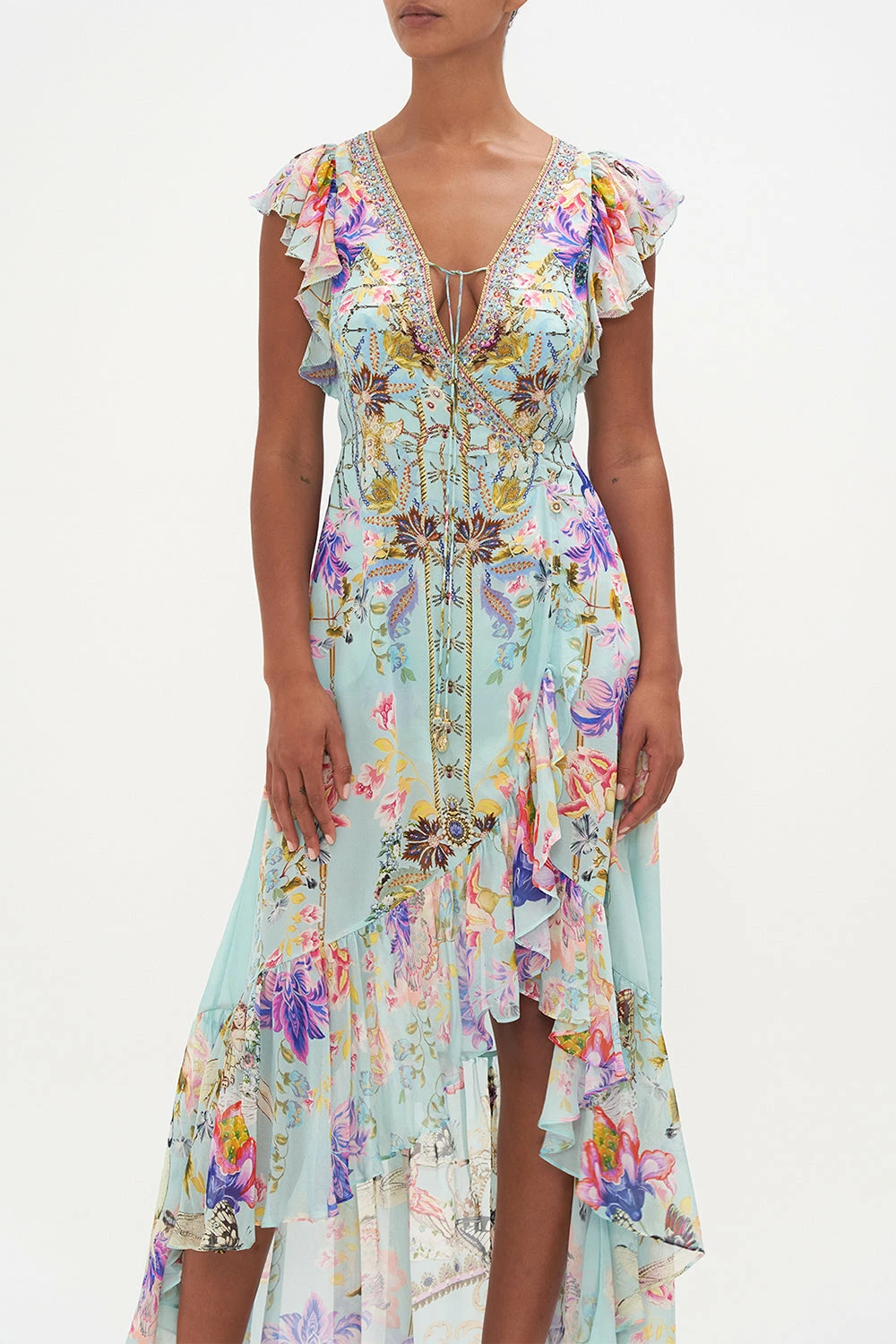 RUFFLE WRAP DRESS LOVE WEB 5 RUFFLE WRAP DRESS LOVE WEB - Image 5