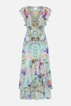 RUFFLE WRAP DRESS LOVE WEB 8 RUFFLE WRAP DRESS LOVE WEB -clothing shop CAMILLA 00019021 RUFFLE WRAP DRESS LOVE WEB GHOST 1