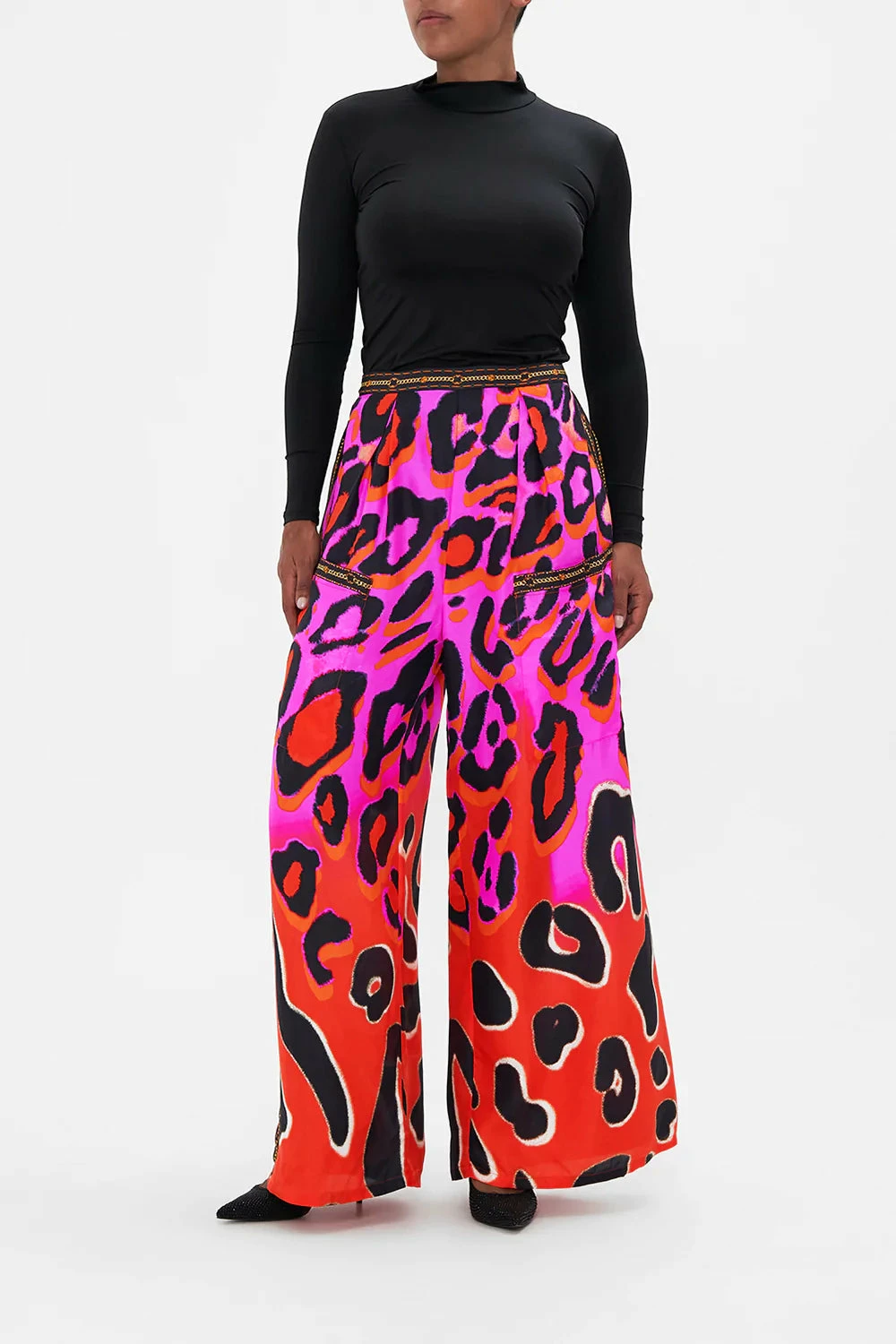 WIDE LEG TROUSER WITH FRONT POCKETS ALWAYS CHANGE YOUR SPOTS - Image 7