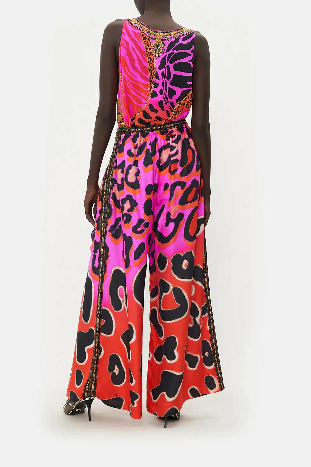 WIDE LEG TROUSER WITH FRONT POCKETS ALWAYS CHANGE YOUR SPOTS - Image 2