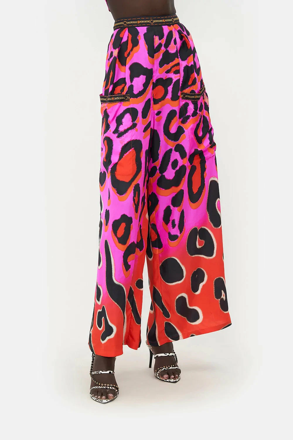 WIDE LEG TROUSER WITH FRONT POCKETS ALWAYS CHANGE YOUR SPOTS - Image 5