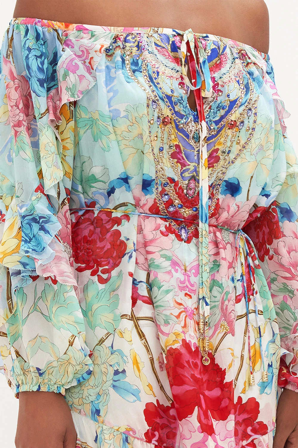 BLOUSON FRILL SLEEVE DRESS GO STAG 6 BLOUSON FRILL SLEEVE DRESS GO STAG - Image 6