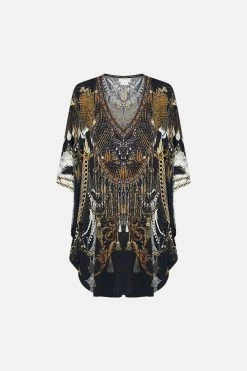 BAT SLEEVE DRESS RAVIN RAVEN 11 BAT SLEEVE DRESS RAVIN RAVEN -clothing shop CAMILLA 00019057 BAT SLEEVE DRESS RAVIN RAVEN GHOST 1