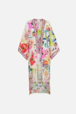 KIMONO WITH LONG UNDERLAYER FAIRY GANG -clothing shop CAMILLA 00019072 KIMONO WITH LONG UNDERLAYER FAIRY GANG GHOST