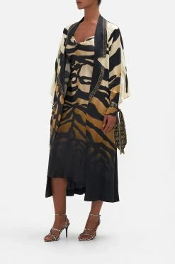 SOFT TRENCH WITH TIES TAME MY TIGER -clothing shop CAMILLA 00019083 SOFT TRENCH WITH TIES TAME MY TIGER 2