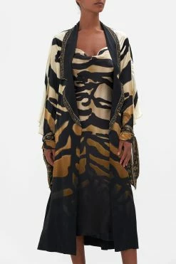 SOFT TRENCH WITH TIES TAME MY TIGER -clothing shop CAMILLA 00019083 SOFT TRENCH WITH TIES TAME MY TIGER 4