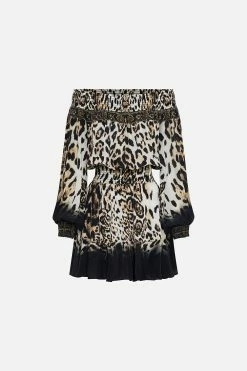 OFF SHOULDER SHORT DRESS COOL FOR CATS -clothing shop CAMILLA 00019095 OFF SHOULDER SHORT DRESS COOL FOR CATS GHOST