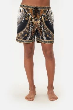 ELASTIC WAIST BOARDSHORT RAVIN RAVEN -clothing shop CAMILLA 00019208 ELASTIC WAIST BOARDSHORT RAVIN RAVEN 4