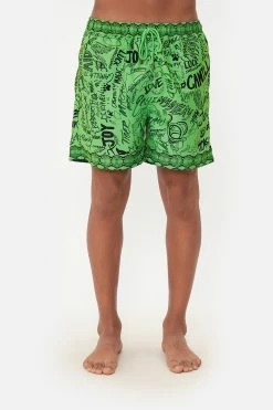 ELASTIC WAIST BOARDSHORT ANTI AUTHORITY ANIMAL AUTHORITIES -clothing shop CAMILLA 00019209 ELASTIC WAIST BOARDSHORT ANTI AUTHORITY ANIMAL AUTHORITIES 4