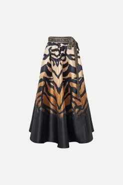 MAXI WRAP SKIRT TAME MY TIGER -clothing shop CAMILLA 00019332 MAXI WRAP SKIRT TAME MY TIGER GHOST 1