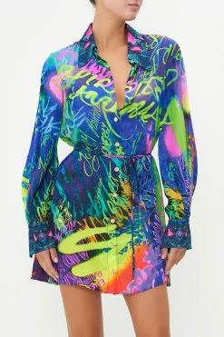 SHIFT SHIRT DRESS MOTHER EARTHS ARMY 10 SHIFT SHIRT DRESS MOTHER EARTHS ARMY -clothing shop CAMILLA 00019356 SHIFT SHIRT DRESS MOTHER EARTHS ARMY 4