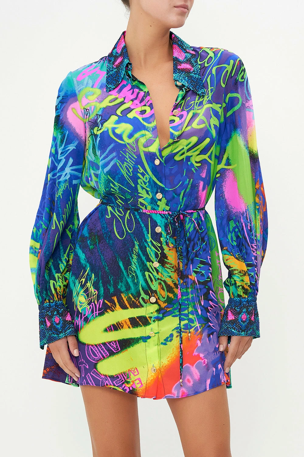 SHIFT SHIRT DRESS MOTHER EARTHS ARMY 5 SHIFT SHIRT DRESS MOTHER EARTHS ARMY - Image 5