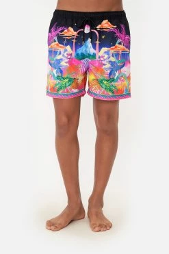 ELASTIC WAIST BOARDSHORT FLIGHT OF THE FLAMINGO 10 ELASTIC WAIST BOARDSHORT FLIGHT OF THE FLAMINGO -clothing shop CAMILLA 00019377 ELASTIC WAIST BOARDSHORT FLIGHT OF THE FLAMINGO 4