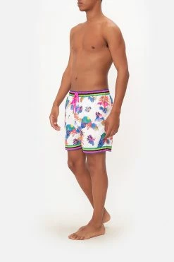 ELASTIC WAIST BOARDSHORT FLAMENCO FLAMINGO -clothing shop CAMILLA 00019398 ELASTIC WAIST BOARDSHORT FLAMENCO FLAMINGO 2