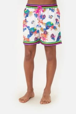 ELASTIC WAIST BOARDSHORT FLAMENCO FLAMINGO -clothing shop CAMILLA 00019398 ELASTIC WAIST BOARDSHORT FLAMENCO FLAMINGO 4