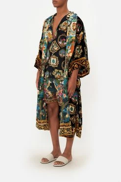 LONG LINE REVERSIBLE ROBE FEARLESS FELIS -clothing shop CAMILLA 00019505 LONG LINE REVERSIBLE ROBE FEARLESS FELIS 2