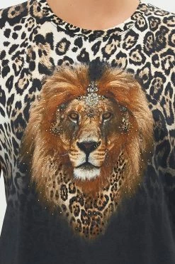 SLIM FIT ROUND NECK T-SHIRT COOL FOR CATS 11 SLIM FIT ROUND NECK T-SHIRT COOL FOR CATS -clothing shop CAMILLA 00019550 SLIM FIT ROUND NECK T SHIRT COOL FOR CATS 5