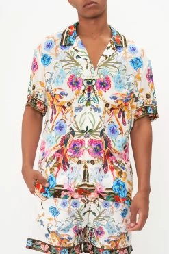 SHORT SLEEVE CAMP COLLARED SHIRT NATURES KALEIDOSCOPE -clothing shop CAMILLA 00019607 SHORT SLEEVE CAMP COLLARED SHIRT NATURES KALEIDOSCOPE 4