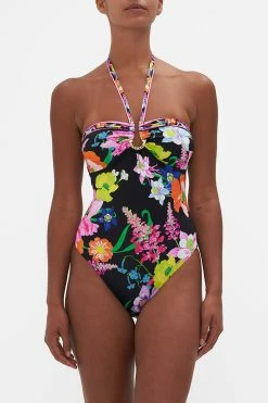 BANDEAU ONE PIECE WITH RING TRIM AWAY WITH THE FAIRIES -clothing shop CAMILLA 00019628 BANDEAU ONE PIECE WITH RING TRIM AWAY WITH THE FAIRIES 4